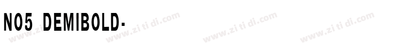 No5 Demibold字体转换